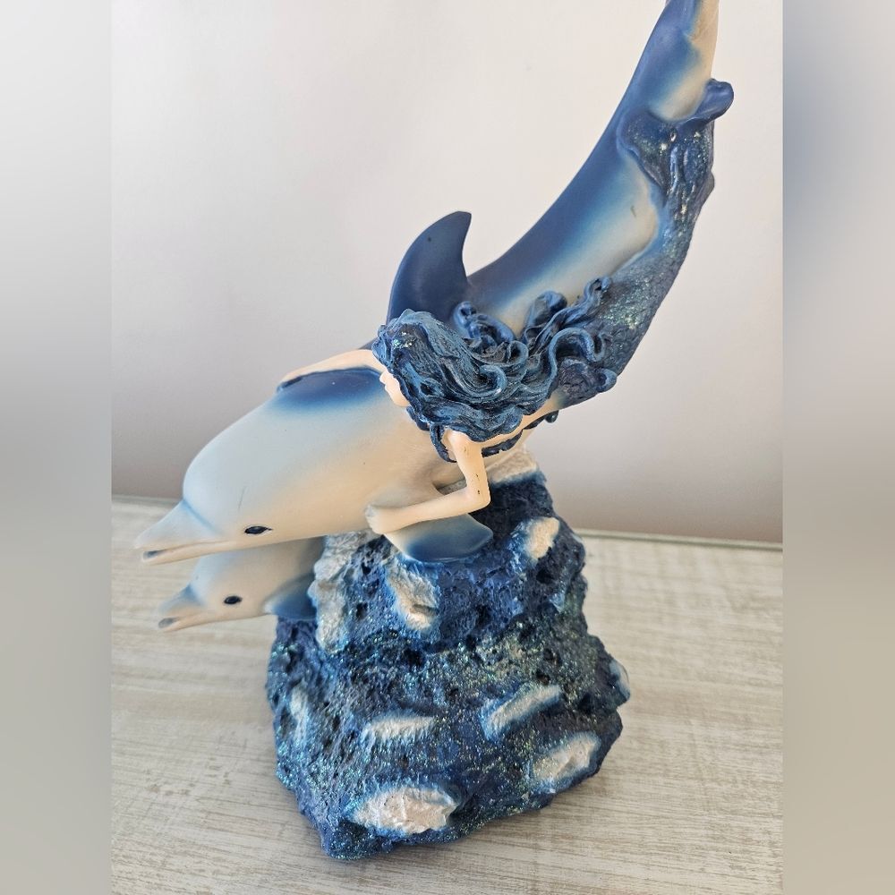 Blue Dolphin Sculpture